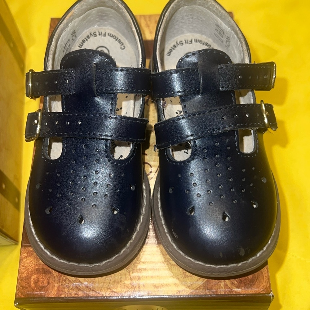 Footmates Navy Blue Hard Bottom Shoes